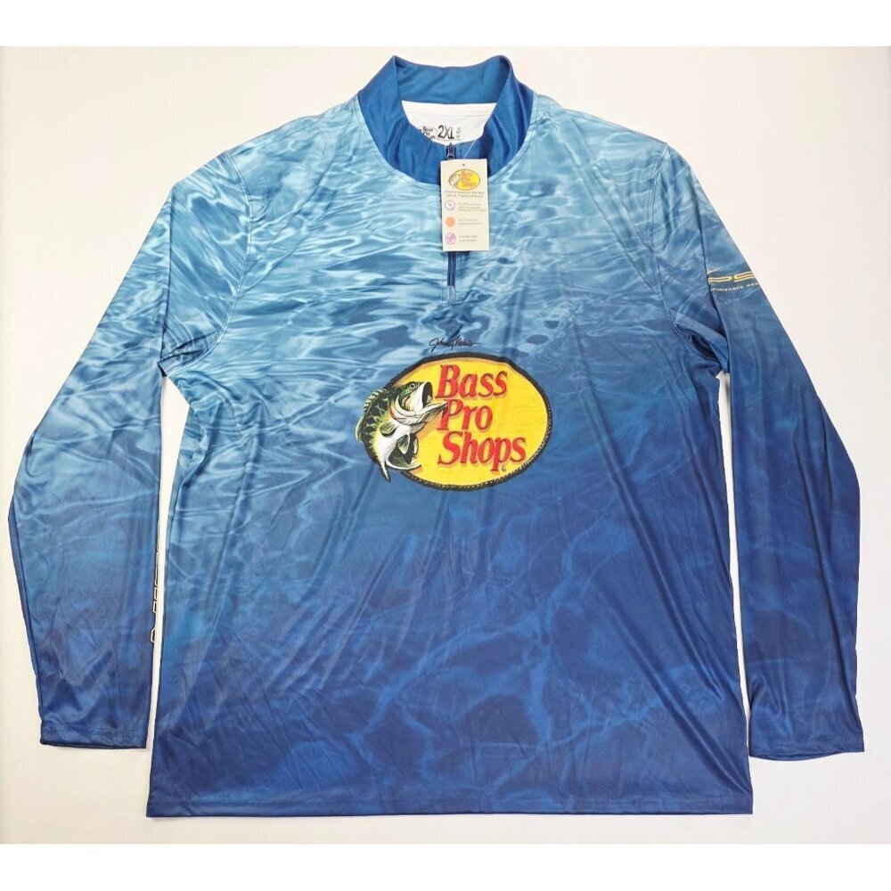 Bass Pro Shop Size 2XL Mens Extreme Performance Series 1/4 Zip Nitro Long Sleeve